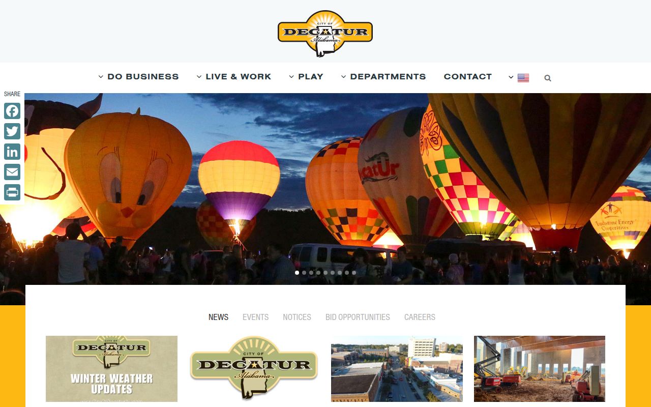 City of Decatur official website homepage